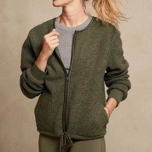 Banana Republic Cassia Sherpa Bomber Jacket